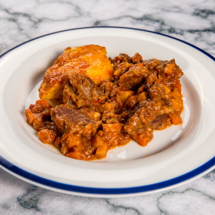 Cheesy Winter Beef Stew