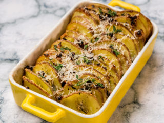 Garlic and Thyme Boulangere Potatoes
