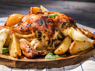 Allspice Roast Chicken with Potatoes