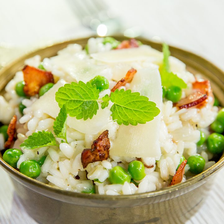 Bacon and Pea Risotto