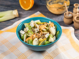 Pear and Cheese Salad with Sweet Dressing