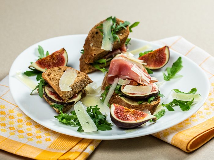Fig, Prosciutto and Cheese Sandwiches