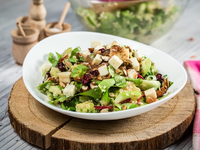 Apple, Quinoa and Blue Cheese Salad