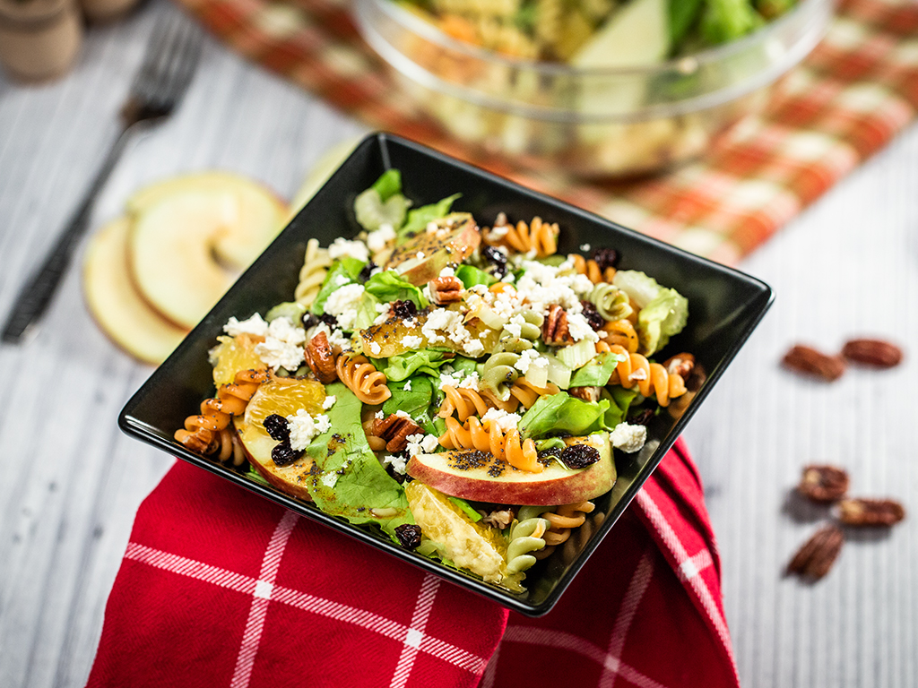 Fusilli, Apple and Orange Salad