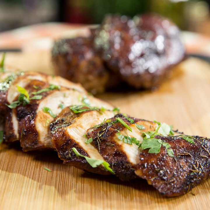 Sweet and Spicy Roast Chicken Breast