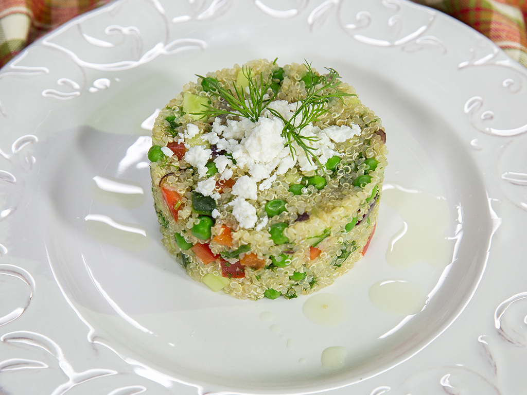Pea and Cucumber Quinoa Salad