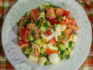Egg, Feta and Tomato Salad