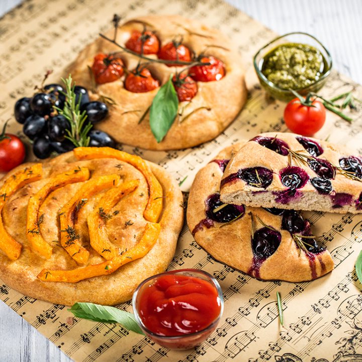 Fall Focaccia Three Ways