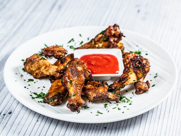 Honey and Mustard Roasted Chicken Wings