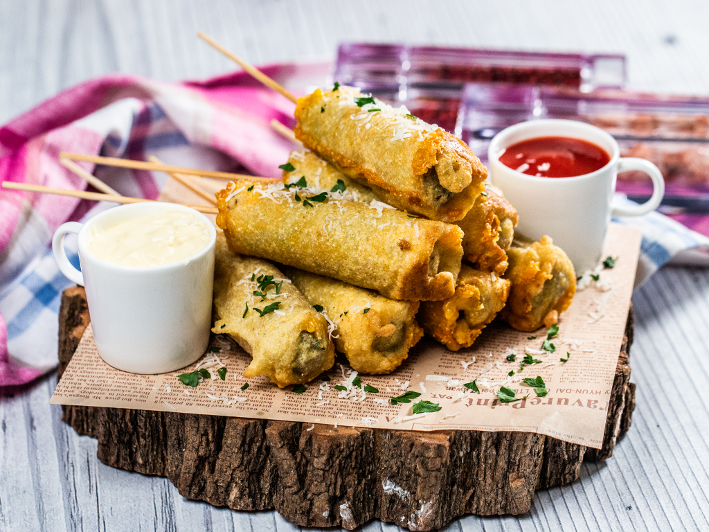 DeepFried Cheddar Beef Kebabs