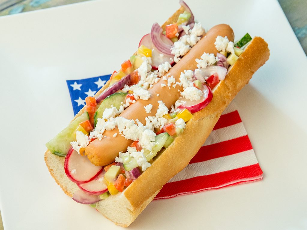 Mediterranean Hot Dog
