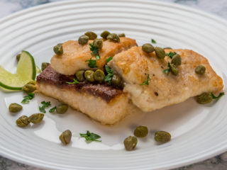 Pan-Fried Cod with Capers