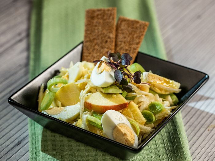 Celery Root, Apple and Egg Salad