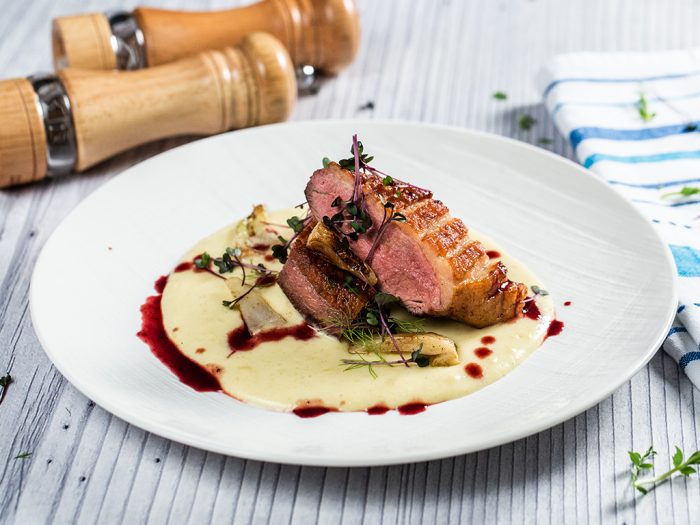 Duck Breast with Fennel Puree