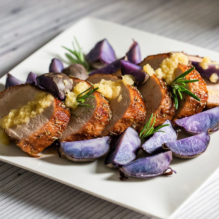 Pork Roast with Apple Sauce