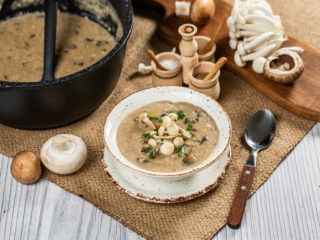 Creamy Mushroom and Quinoa Soup