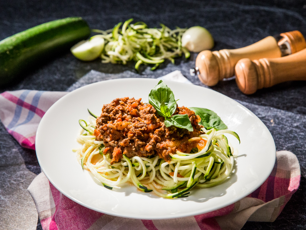 Zucchini Noodles with Bolognese Sauce