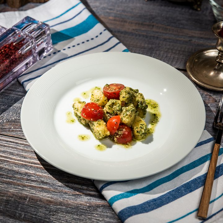 Mozzarella Gnocchi with Pesto