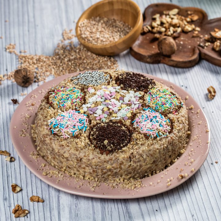 Pearl Barley Porridge Cake (Barley Koliva)