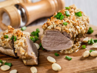 Peanut-Crusted Pork Tenderloin