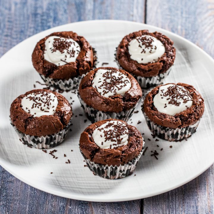 Cream Cheese-Stuffed Chocolaty Muffins
