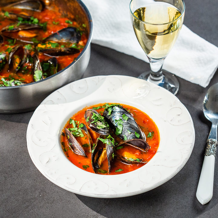 Mussel Soup with White Wine