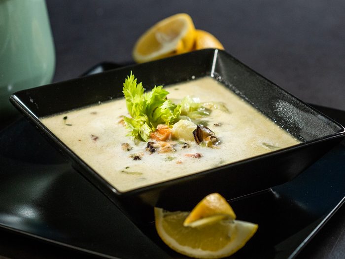 Salmon and Clam Chowder