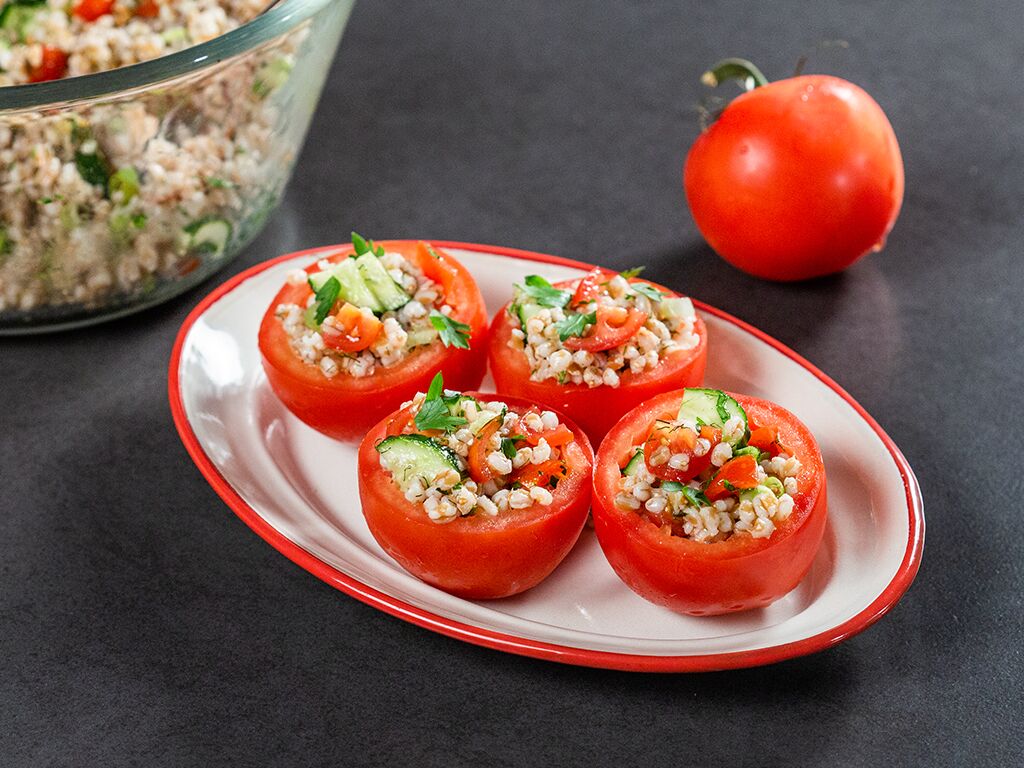 Barley-Stuffed Tomatoes