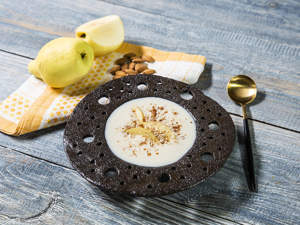 Semolina Porridge with Honey-Poached Quince