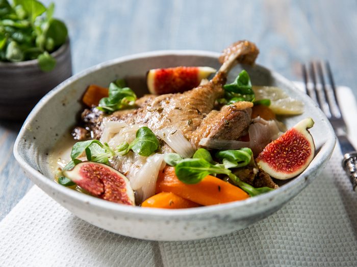 Roasted Duck with Figs
