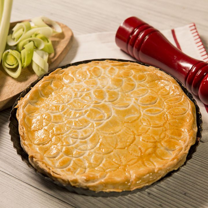 Leek and Cottage Cheese Pie