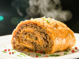 Scalloped Beef and Potato Roll