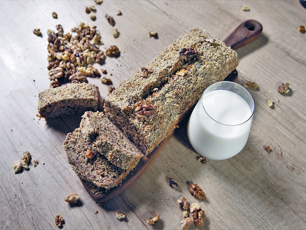 Apple, Zucchini, and Walnut Bread