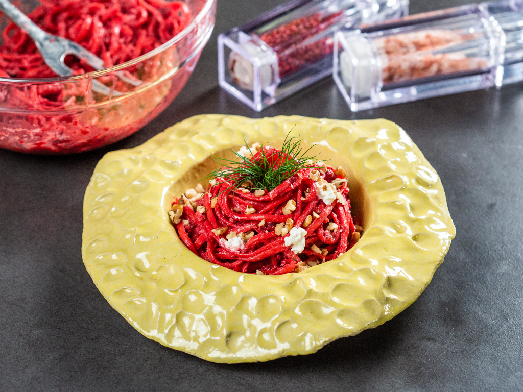 Beet Pesto Linguine
