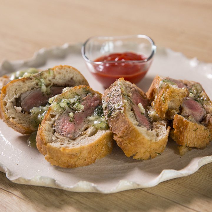 Beef-Stuffed French Bread