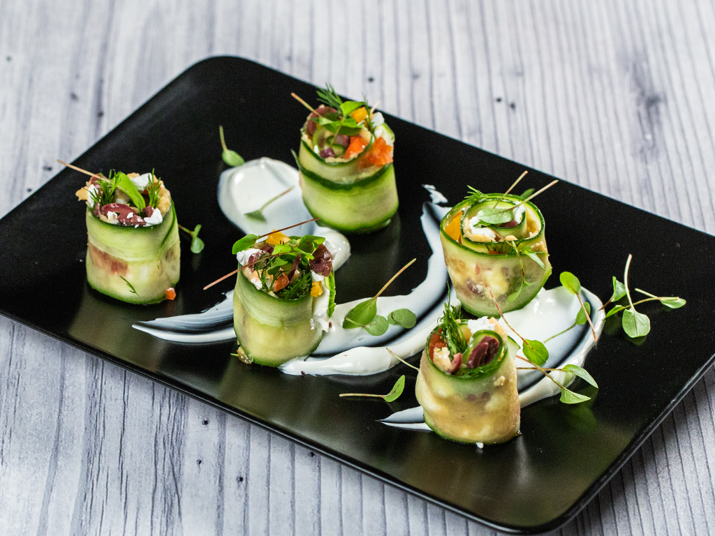 Vegetarian-Cucumber-and-Feta-Sushi