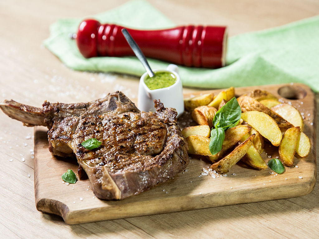 Ribeye Steak with Pesto Sauce