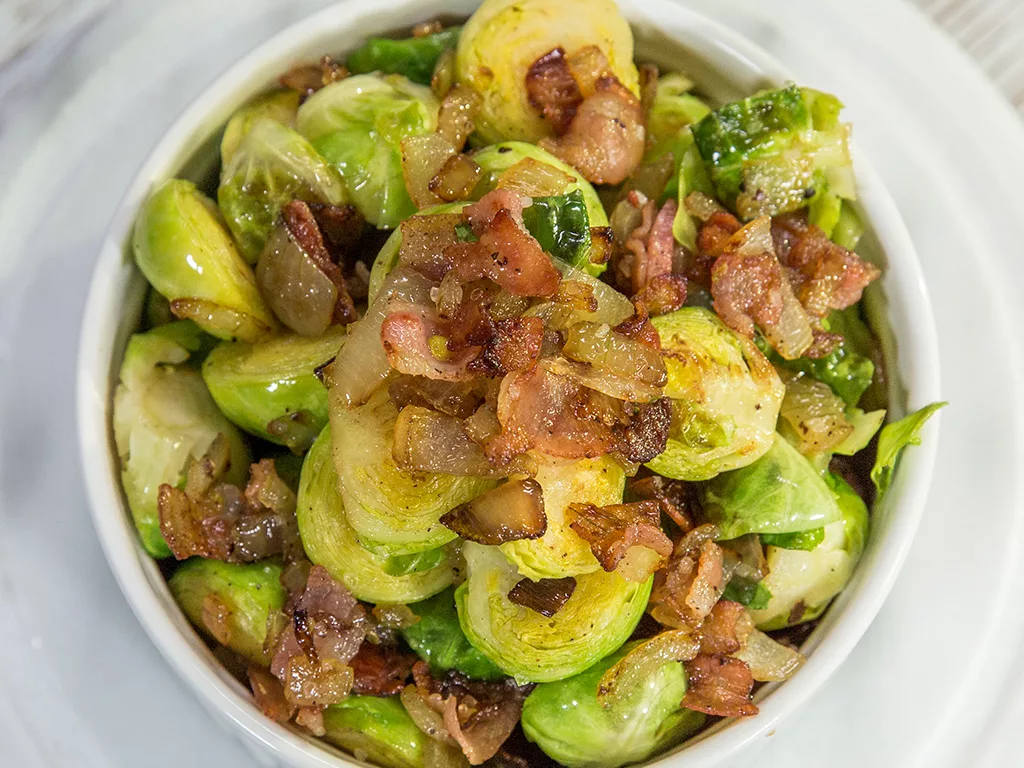 Sauteed-Brussels-Sprouts-with-Bacon