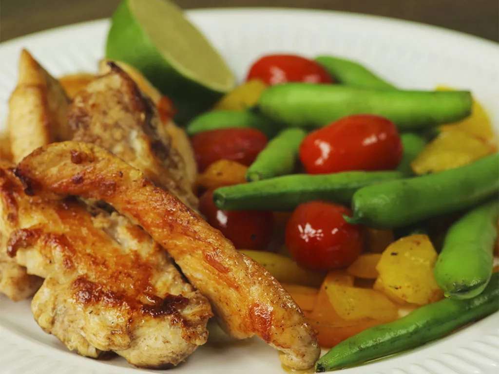 fried-chicken-breast-with-sauteed-vegetables
