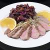 Fried Duck Breast With Sweet Braised Cabbage