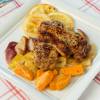 Roasted Pork Chops With Apple and Sweet Potatoes